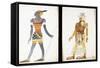 Costume Design for 'Ammoun', Depicting a Nubian Male Dancer-Leon Bakst-Framed Stretched Canvas