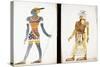 Costume Design for 'Ammoun', Depicting a Nubian Male Dancer-Leon Bakst-Stretched Canvas