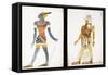 Costume Design for 'Ammoun', Depicting a Nubian Male Dancer-Leon Bakst-Framed Stretched Canvas