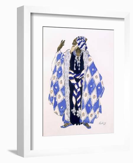 Costume Design for an Old Man for 'The Martyrdom of St. Sebastian' by Gabriele D'Annunzio-Leon Bakst-Framed Giclee Print