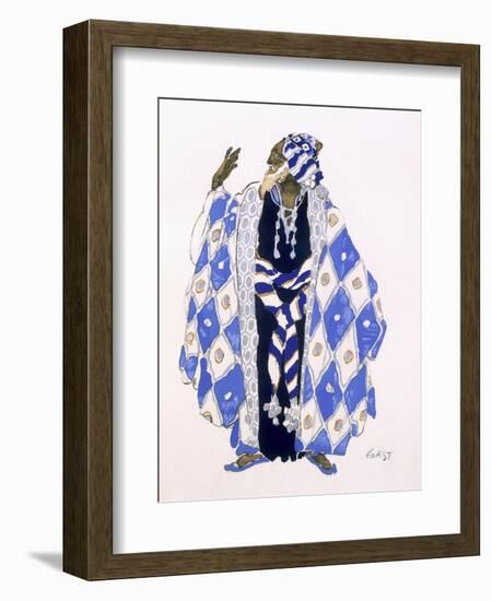 Costume Design for an Old Man for 'The Martyrdom of St. Sebastian' by Gabriele D'Annunzio-Leon Bakst-Framed Premium Giclee Print