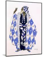 Costume Design for an Old Man for 'The Martyrdom of St. Sebastian' by Gabriele D'Annunzio-Leon Bakst-Mounted Giclee Print