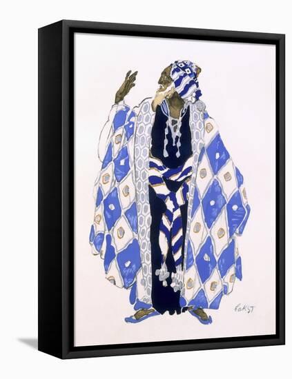 Costume Design for an Old Man for 'The Martyrdom of St. Sebastian' by Gabriele D'Annunzio-Leon Bakst-Framed Stretched Canvas