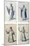 Costume Design for Classical Figures, 16th Century-Giuseppe Arcimboldi-Mounted Giclee Print