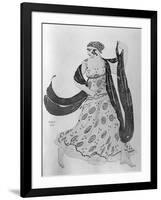 Costume Design for 'Cleopatra', 1910-Leon Bakst-Framed Giclee Print