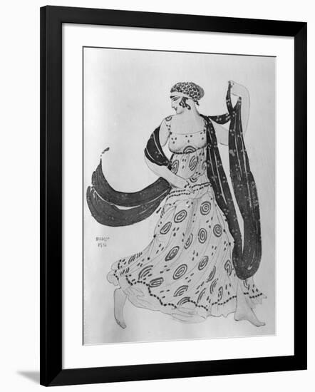 Costume Design for 'Cleopatra', 1910-Leon Bakst-Framed Giclee Print