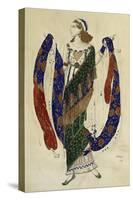 Costume Design for Cleopatra - a Dancer-Leon Bakst-Stretched Canvas