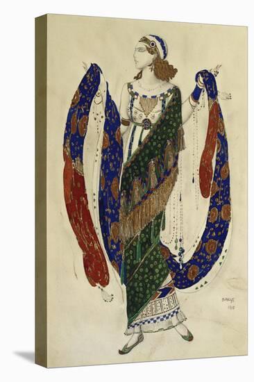 Costume Design for Cleopatra - a Dancer-Leon Bakst-Stretched Canvas