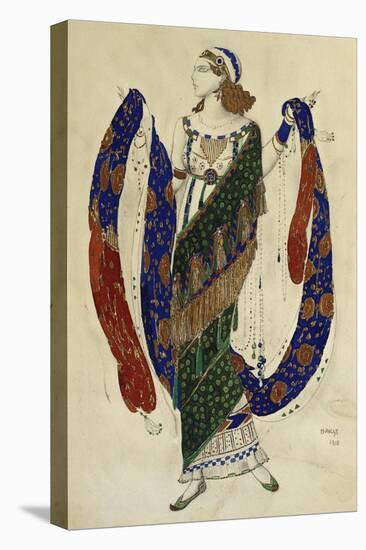 Costume Design for Cleopatra - a Dancer-Leon Bakst-Stretched Canvas