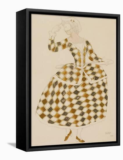 Costume Design for Columbine, from Sleeping Beauty, 1921-Leon Bakst-Framed Stretched Canvas