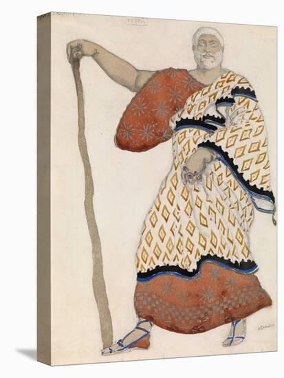 Costume Design for Drama Oedipus at Colonus by Sophocles, 1904-Léon Bakst-Stretched Canvas