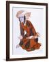 Costume Design for L'Adoration De Tcherepnine, 1922 (Colour Litho)-Leon Bakst-Framed Giclee Print