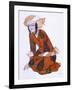 Costume Design for L'Adoration De Tcherepnine, 1922 (Colour Litho)-Leon Bakst-Framed Giclee Print