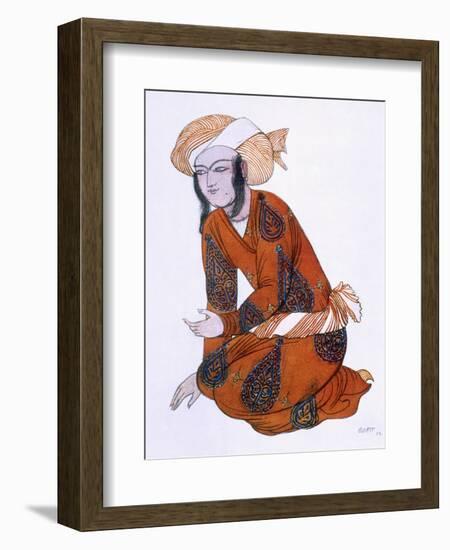 Costume Design for L'Adoration De Tcherepnine, 1922 (Colour Litho)-Leon Bakst-Framed Giclee Print