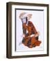 Costume Design for L'Adoration De Tcherepnine, 1922 (Colour Litho)-Leon Bakst-Framed Giclee Print