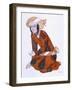 Costume Design for L'Adoration De Tcherepnine, 1922 (Colour Litho)-Leon Bakst-Framed Giclee Print