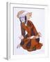 Costume Design for L'Adoration De Tcherepnine, 1922 (Colour Litho)-Leon Bakst-Framed Giclee Print