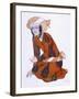 Costume Design for L'Adoration De Tcherepnine, 1922 (Colour Litho)-Leon Bakst-Framed Giclee Print