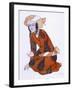 Costume Design for L'Adoration De Tcherepnine, 1922 (Colour Litho)-Leon Bakst-Framed Giclee Print