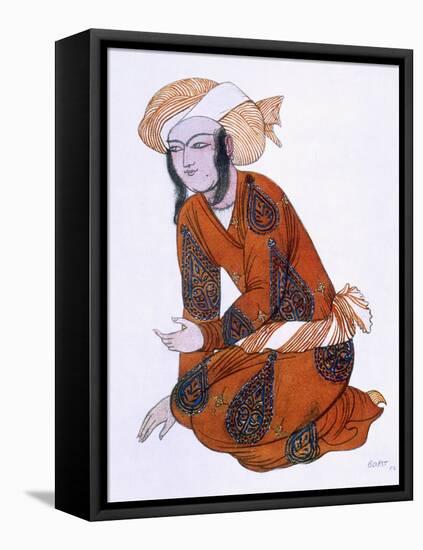 Costume Design for L'Adoration De Tcherepnine, 1922 (Colour Litho)-Leon Bakst-Framed Stretched Canvas