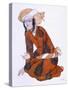 Costume Design for L'Adoration De Tcherepnine, 1922 (Colour Litho)-Leon Bakst-Stretched Canvas