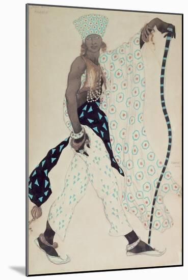 Costume Design for 'Le Pelerin' : Blue God, 1912-Leon Bakst-Mounted Giclee Print