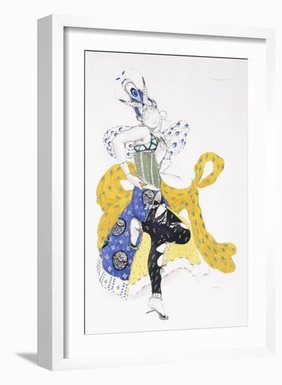 Costume Design for Madame Trouchanova in 'La Peri'-Leon Bakst-Framed Giclee Print