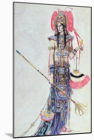 Costume Design for 'Montezuma', from the Operetta by Cecil Lewis on Paper)-Charles Ricketts-Mounted Giclee Print
