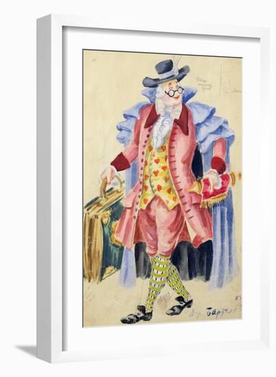 Costume Design for Mozart's 'The Marriage of Figaro', 1936-Jakov Zinovyevich Stoffer-Framed Giclee Print