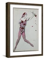 Costume Design for Nijinksy from 'Le Spectre de La Rose', 1911-Leon Bakst-Framed Giclee Print