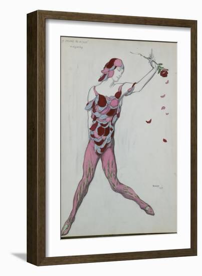 Costume Design for Nijinksy from 'Le Spectre de La Rose', 1911-Leon Bakst-Framed Giclee Print