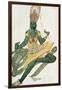 Costume Design for Nijinsky (1889-1950) for His Role as the 'Blue God', 1911 (W/C on Paper)-Leon Bakst-Framed Giclee Print