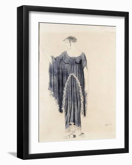 Costume Design for Oedipus at Colonnus- Antigone-Leon Bakst-Framed Giclee Print