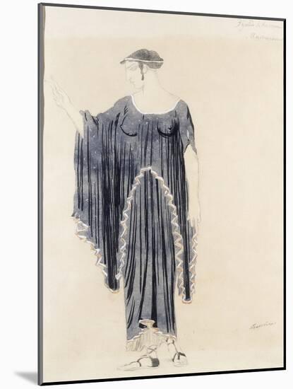 Costume Design for Oedipus at Colonnus- Antigone-Leon Bakst-Mounted Giclee Print