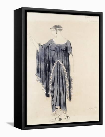 Costume Design for Oedipus at Colonnus- Antigone-Leon Bakst-Framed Stretched Canvas