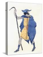 Costume Design for Oedipus at Colonnus- the Stranger-Leon Bakst-Stretched Canvas