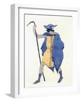 Costume Design for Oedipus at Colonnus- the Stranger-Leon Bakst-Framed Giclee Print