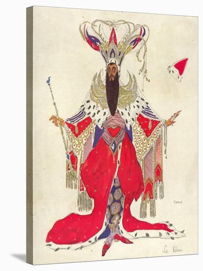 Costume Design For Potiphar in The Legend of Joseph, 1914-Leon Bakst-Stretched Canvas
