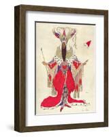 Costume Design For Potiphar in The Legend of Joseph, 1914-Leon Bakst-Framed Giclee Print