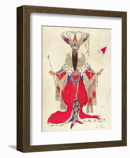 Costume Design For Potiphar in The Legend of Joseph, 1914-Leon Bakst-Framed Giclee Print