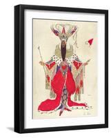 Costume Design For Potiphar in The Legend of Joseph, 1914-Leon Bakst-Framed Giclee Print