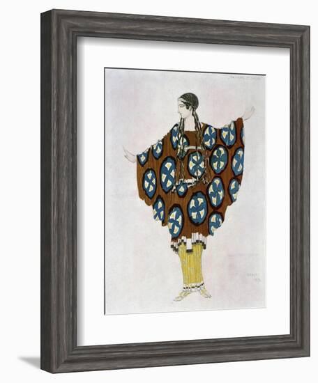 Costume Design for Ravel, from Daphnis and Chloe, C.1912-Leon Bakst-Framed Giclee Print