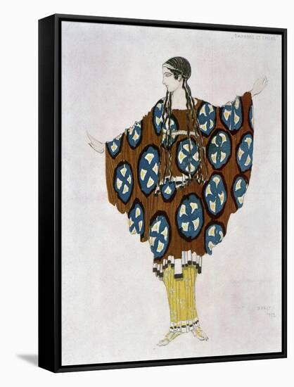 Costume Design for Ravel, from Daphnis and Chloe, C.1912-Leon Bakst-Framed Stretched Canvas