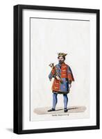 Costume Design for Shakespeare's Play, Henry VIII, 19th Century-null-Framed Giclee Print