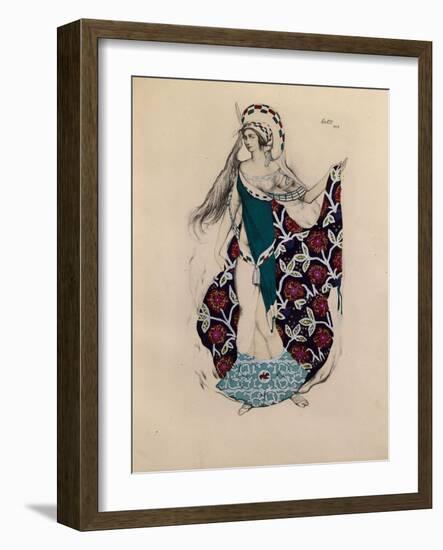 Costume Design for the Ballet Artémis Troublée by Paul Paray, 1922-Léon Bakst-Framed Giclee Print