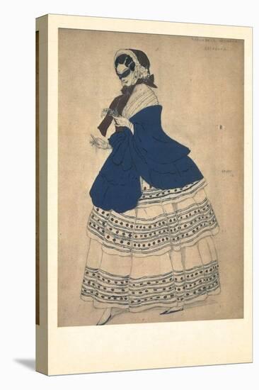 Costume Design for the Ballet Carnaval, 1910-Léon Bakst-Stretched Canvas