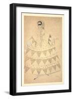 Costume Design for the Ballet Carnaval, 1910-Léon Bakst-Framed Giclee Print