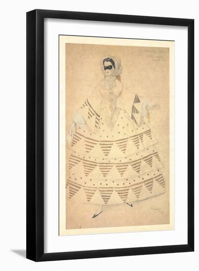 Costume Design for the Ballet Carnaval, 1910-Léon Bakst-Framed Giclee Print