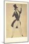 Costume Design for the Ballet Carnaval, 1910-Léon Bakst-Mounted Giclee Print