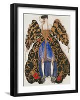 Costume Design for the Ballet 'La Legende De Joseph', 1914 (Charcoal and Gouache on Paper)-Leon Bakst-Framed Giclee Print
